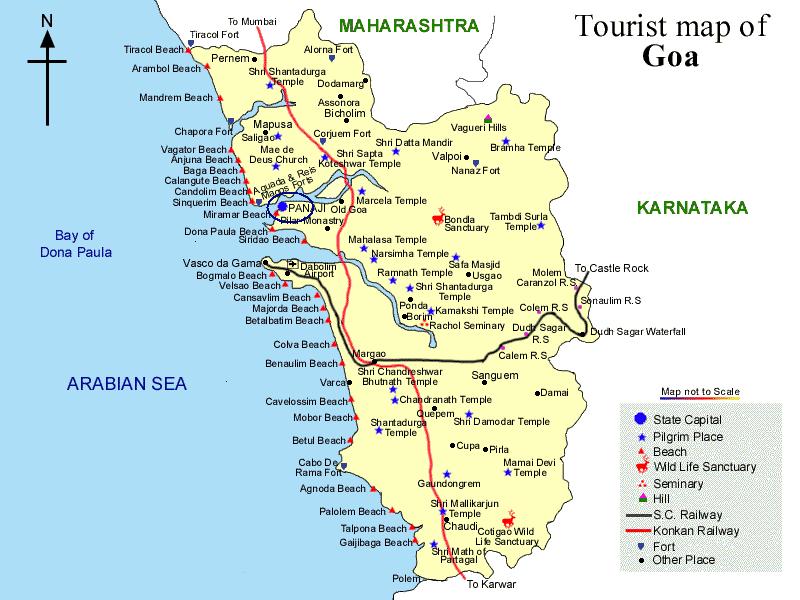Map Of Goa